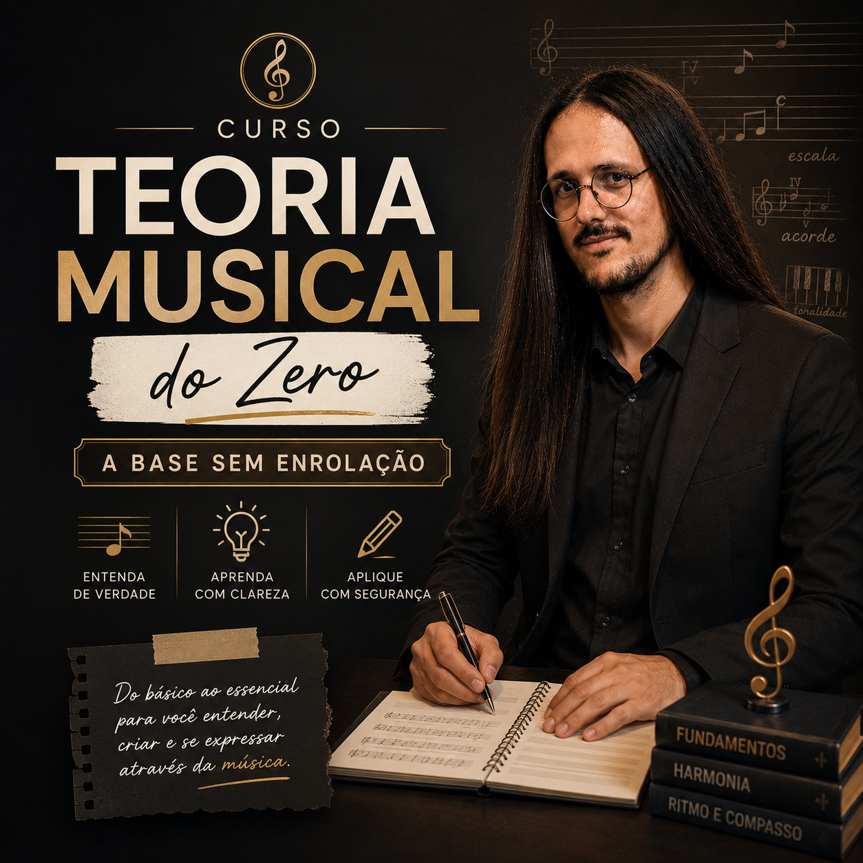 Curso Teoria Musical do Zero: A Base Sem Enrolação — Prof. Esp. Álvaro Benfica