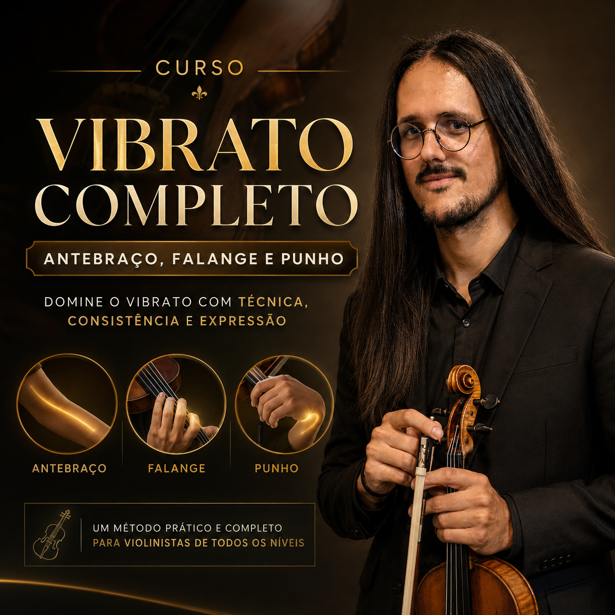 Curso Vibrato Completo: Antebraço, Falange e Punho — Prof. Esp. Álvaro Benfica