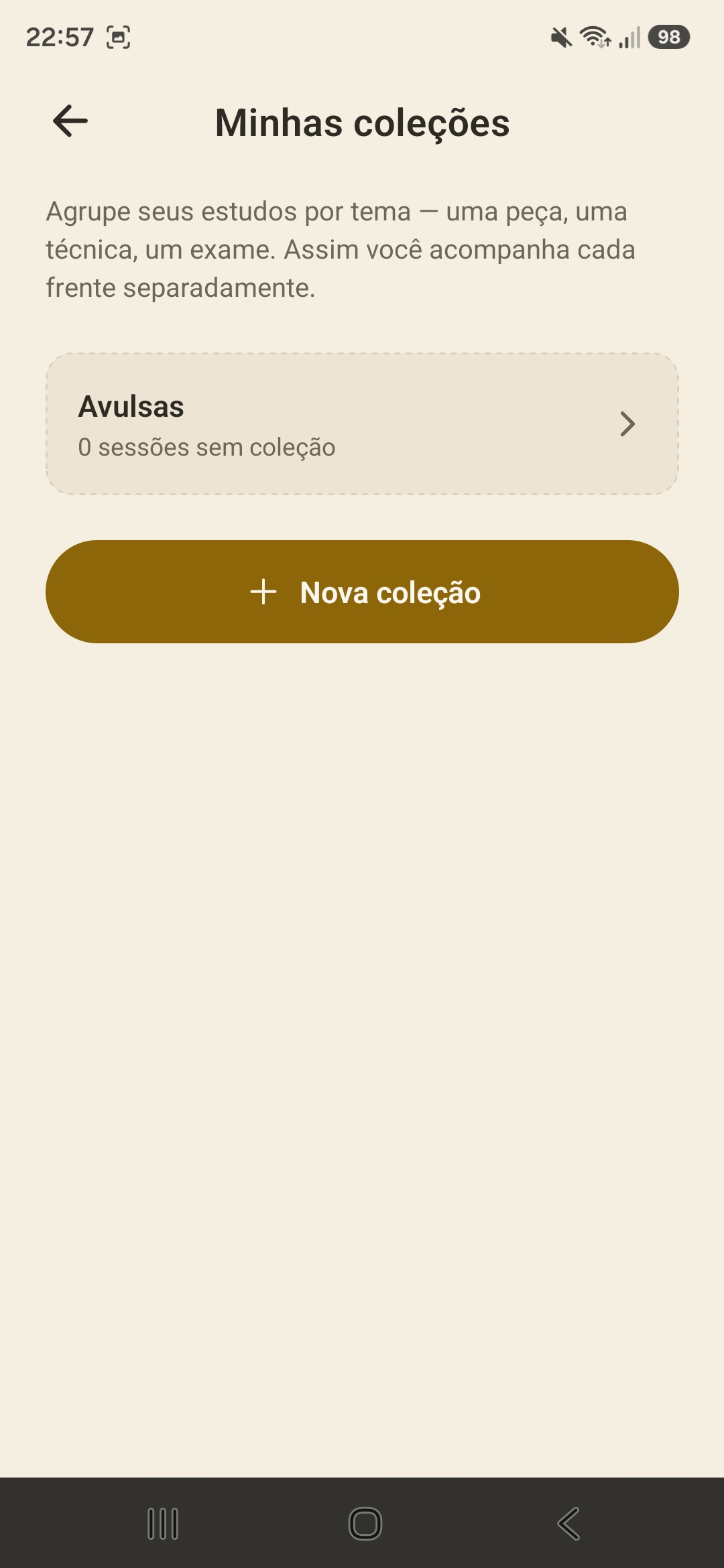 Coleções de repertório